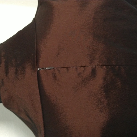 NWOT Glistening Brown Tadashi Dress - Picture 4 of 5